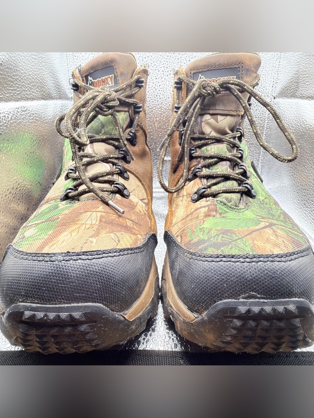 Rocky Men's Camouflage Hunting Boots - Green/Brown/Black - Picture 4 of 15